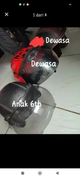 Jual helm take all 3pcs