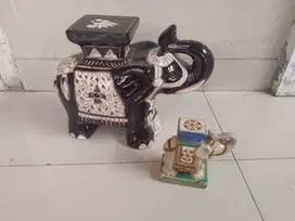 Patung Keramik Gajah Hiasan