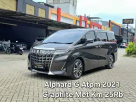 Alphard G Km 20rb Cash Atpm 2021 Graphite Brown Coklat Toyota 2.5 G