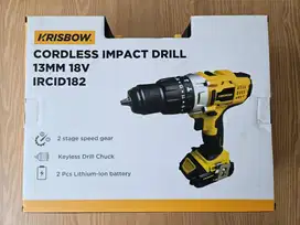 Jual Cepat dan Murah Cordless Drill Bor Krisbow Nego BU