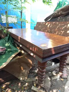 Meja jati kuno ex rumah kolonial Belanda