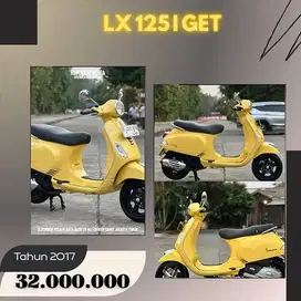Piaggio Vespa LX 125 IGET TH 2017 warna Kuning VERY GOOD CONDITION.