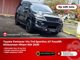 [ LOW KM ] Toyota Fortuner Vrz 2.4 Trd  AT Facelift Hitam 2020/2021