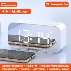 Speaker Bluetooth 5.0 Jam Alarm LED Display Ultra Bass
