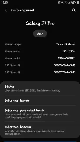 SAMSUNG J7 PRO Minus LCD