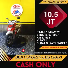 HONDA BEAT CBS TH 2017 PLAT D BANDUNGG PAJAK ON BISA CASH / KREDIT