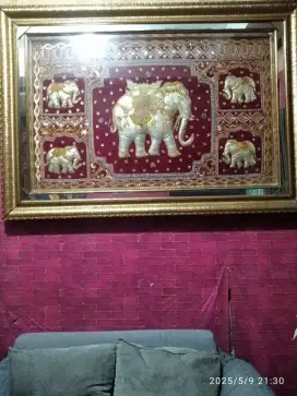 pajangan dinding Payet gajah Thailand