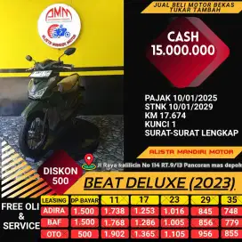 HONDA BEAT DELUXE TH 2023 KREDIT DP 500 AN MOKAS BERKUALITAS