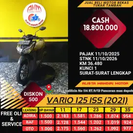 HONDA VARIO 125 CBS ISS TH 2021 PLAT F BOGOR PAJAK ON CASH / KREDIT