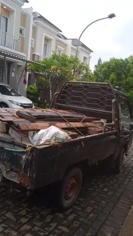 Jasa buang puing/smpah proyek,barang barang bekas,pindahan dll.