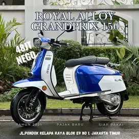 ROYAL ALLOY TIGARA GRANDE 150 Tahun 2021 Warna BLUE and WHITE