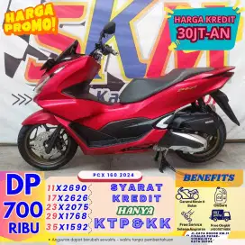 ( pcx tahun 2024 dp:700 syarat KK&KTP servis gratis selama angsuran