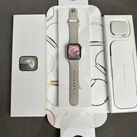 Apple Watch Series 9 41mm Starlight Resmi Digimap Fullsett Original