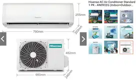 Hisense AC Air Conditioner Standard 1 PK - AN09CEG