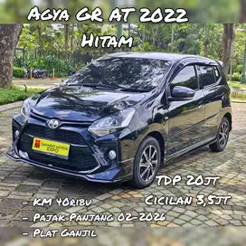Km40rb 2022 Toyota Agya GR SPORT 1.2 AT HITAM