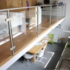 Balkon kaca stainless@