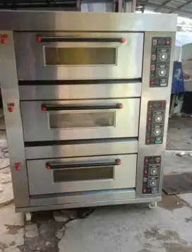 Oven gas 3 deck isi 6 loyang merk Getra China murah