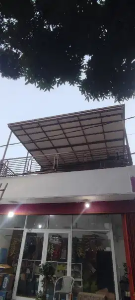 Kanopi rangka holo galvanis minimalis modern terbaru dll
