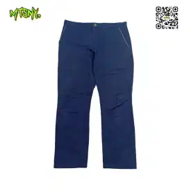 Celana Panjang Chino Katun Generic Navy Blue Slim Fit Skinny Biru
