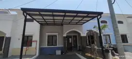 Kanopi rangka holo galvanis minimalis modern terbaru dll