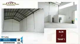 dijual gudang ready luas 448meter izin industri di driyorejo, bambe