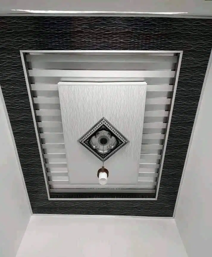 Plafon pvc dan gypsum  terpasang