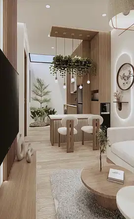 interior desain kitchen set kamar set wardrobe lemari backdrop tv