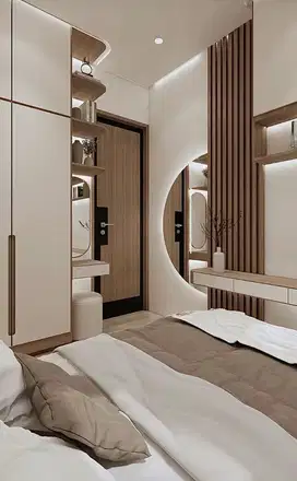 interior desain kitchen set kamar set wardrobe lemari backdrop tv