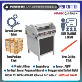 Mesin pemotong kertas otomatis Hd Qz450Vs+