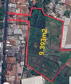 Jual Cepat Tanah Hokky Bentuk Ngantong di Mainroad Jl Rumah Sakit