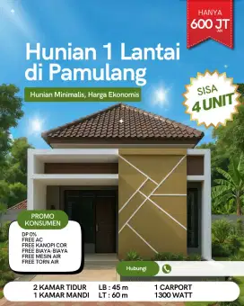 Rumah 1Lantai Termurah Di Pamulang Tangerang Selatan