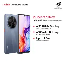 Jual BU, Hp Badak Nubia V70 Max, Garansi Panjang, Kondisi Ok & Fullset
