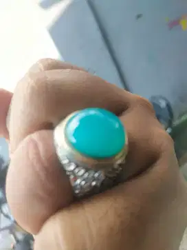 Batu cincin Bacan kristal mumbul cakep