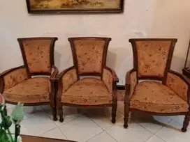 (Pindah Rumah) Sofa Meja Kursi Tamu Jati asli.