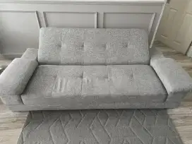 Sofa Ruang Tamu & Sofa Bed Abu Misty