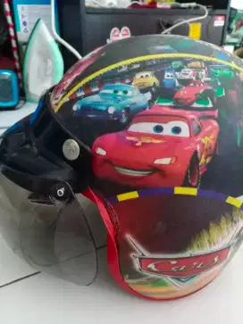 Helm bogo anak karakter motif gambar maxwin merag