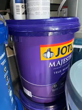 Cat tembok jotun 28kg warna putih hasill matt
