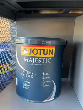 Cat premium jotun 4kg warna putih hasil matt buat dalam