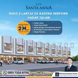 Ruko Termurah Di Gading Serpong Lokasi Strategis Ruko Santa Anna