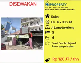 DISEWAKAN Ruko jl lamadukelleng dkt durian , datumuseng , haji bau