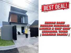 Jual Rumah Baru Babatan Pantai dkt Kenjeran Surabaya LIMITED 2 UNIT