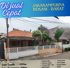 Dijual Rumah Siap Huni Kawasan Jakasampurna - Bekasi