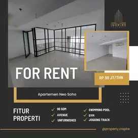 sewa apartemen neo soho avenue unfurnish jakarta barat