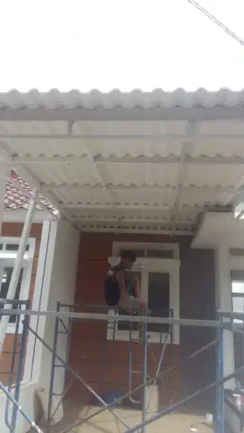 Kanopi Canopy, Tralis Teralis, Railing, Tangga, Pagar, Rangka Atap