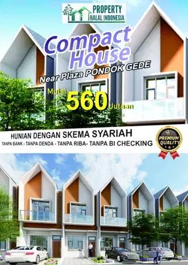 Jual Rumah Murah Jatimakmur Pondok Gede Dua Lantai KPR Tanpa Bank SHM