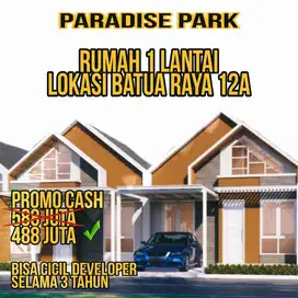 Rumah Murah Makassar, 1 dan 2 Lantai Lokasi Batua raya Makassar