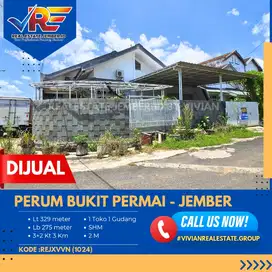 RUMAH POJOK DI PERUM BUKIT PERMAI SUMBERSARI JEMBER