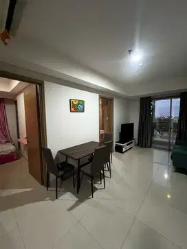APARTEMENT GOLD COAST 3BR LUAS 81m,FULL FURNISH,LANTAI RENDAH,SEA VIEW