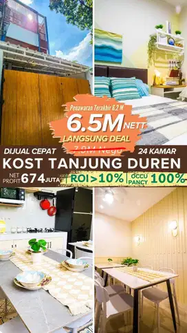 Dijual Rumah Kost Jl. Lontar Raya, Tanjung Duren Utara, Jakarta Barat