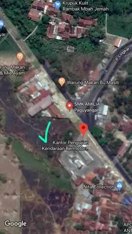 Dijual Tanah Komersil SHM